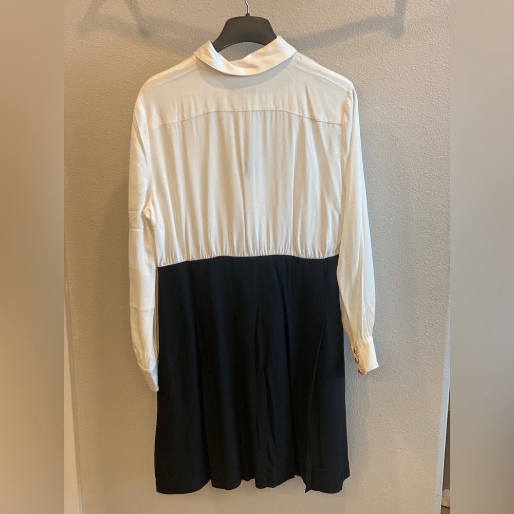 NWT J. Crew Button Front Crepe Shirtdress Sz 16. MSRP $228. - Picture 5 of 11